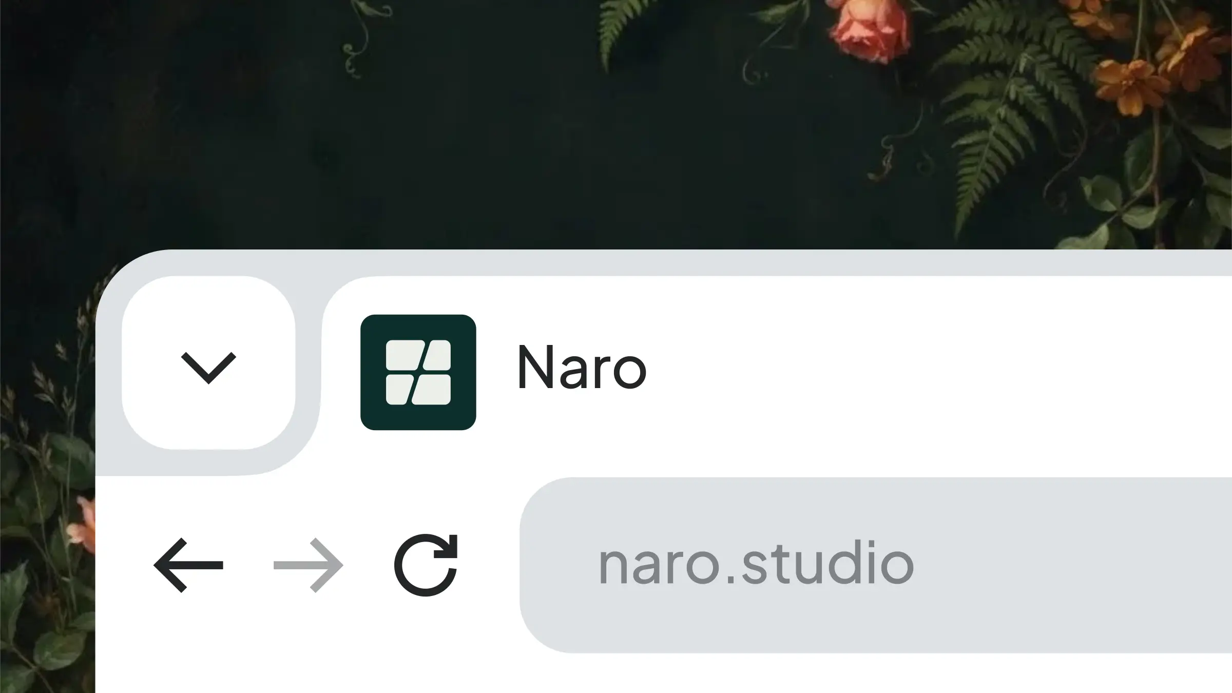Naro: The mark at real favicon size